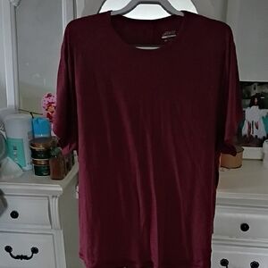 BCG Women's Burgundy Short Sleeve Tee